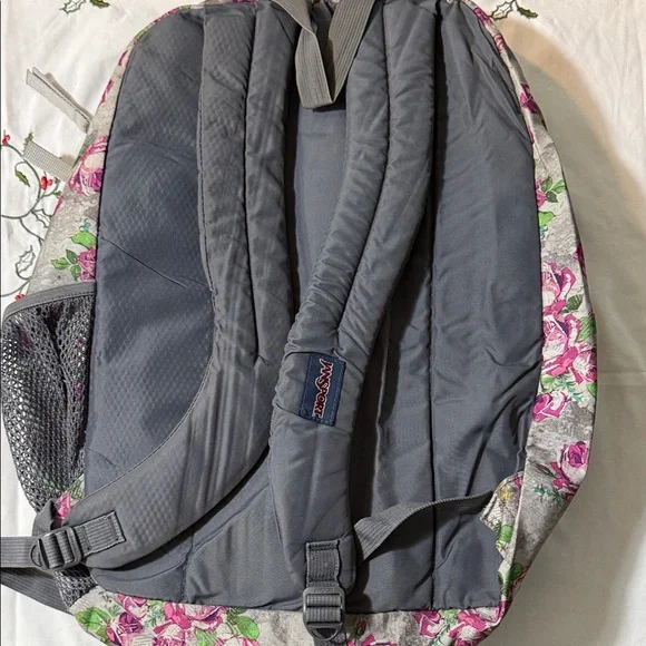 Jansport Pink Floral Women's Backpack - Picture 4 of 4